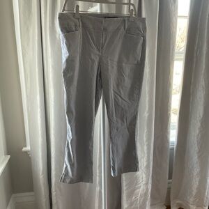 Striped Ankle-Length Women's Pants